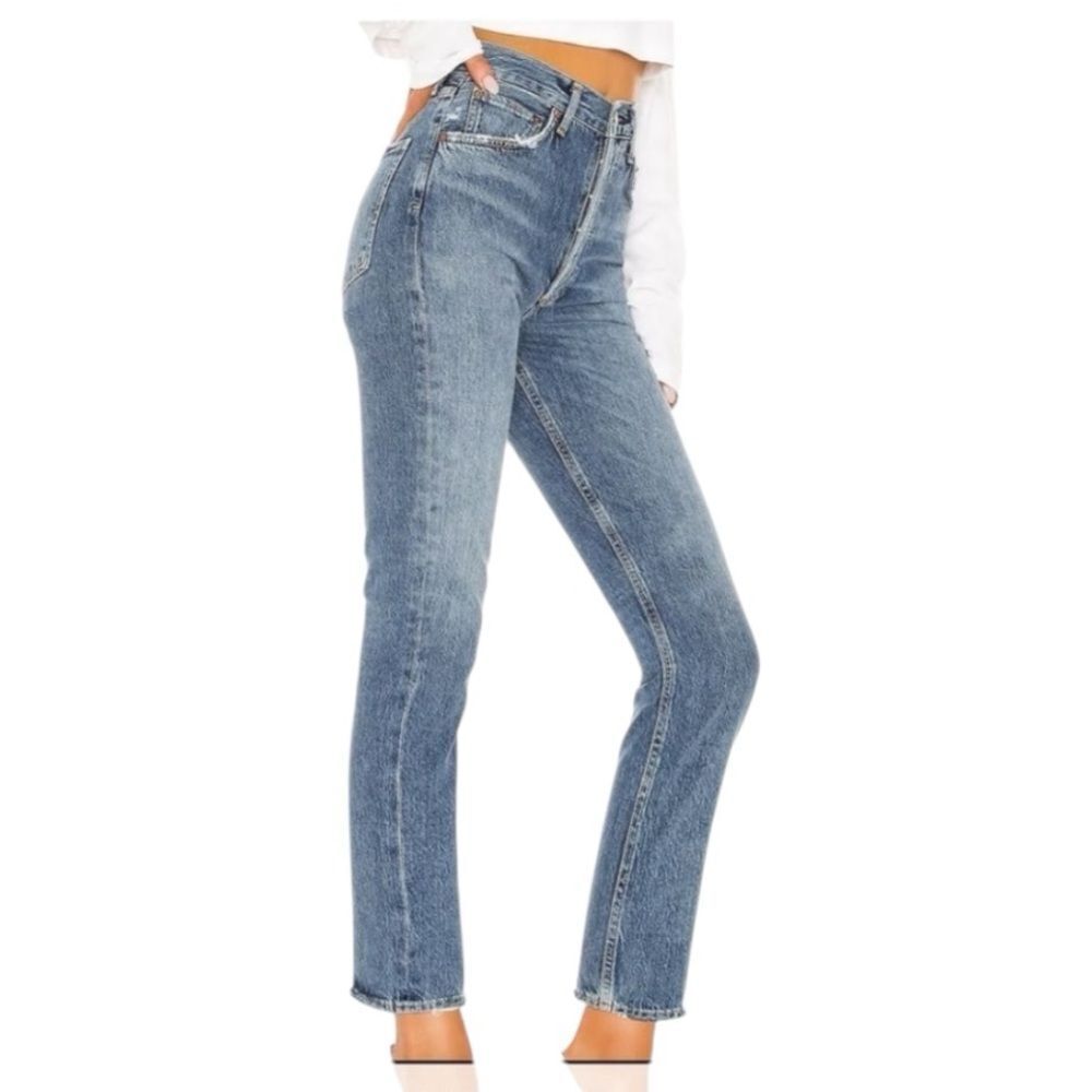 Agolde Riley High Rise Straight Crop Jean size 31